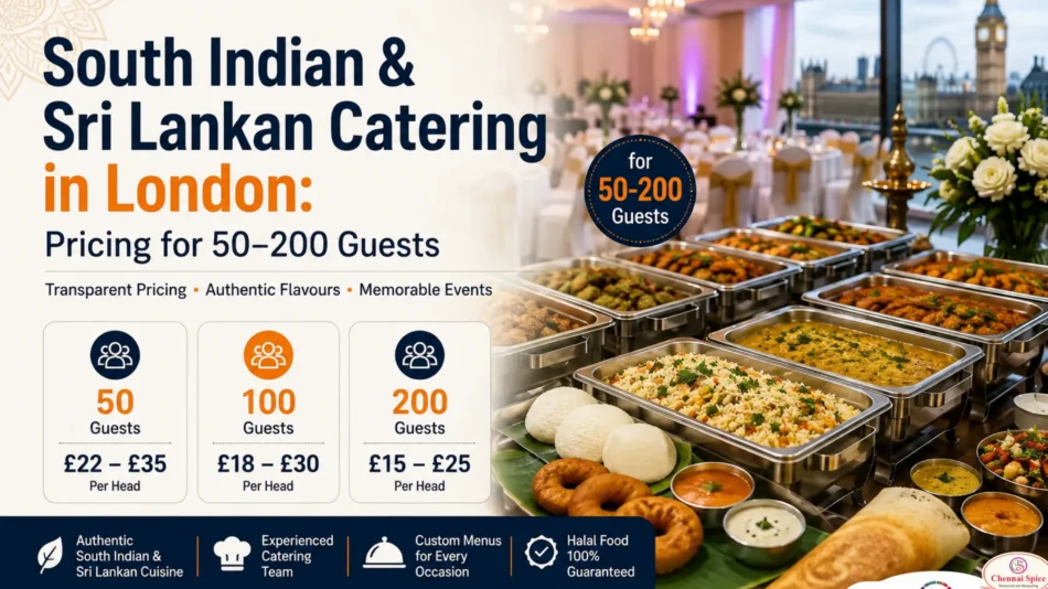 South Indian & Sri Lankan Catering in London: Pricing for 50–200 Guests