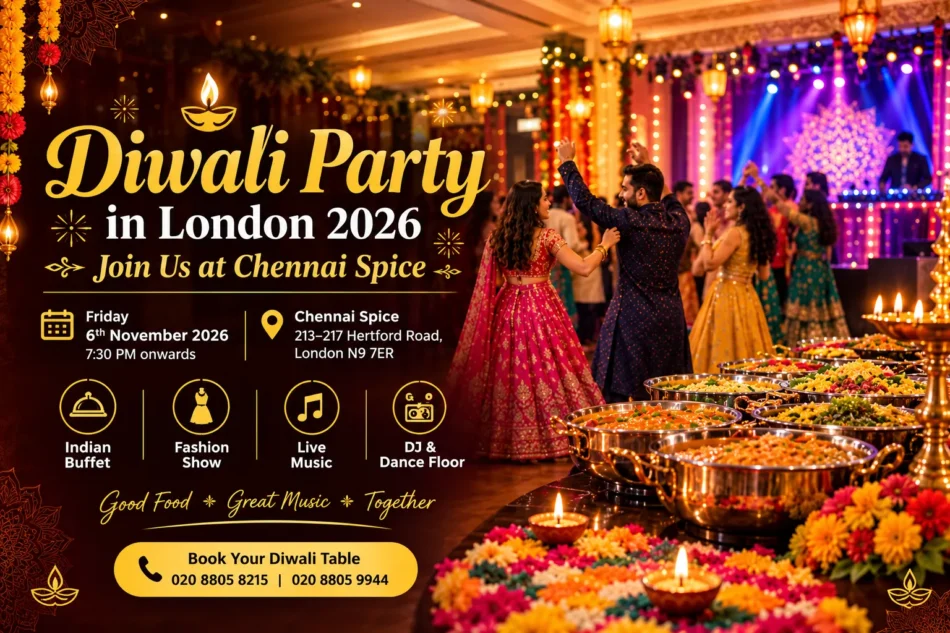 Diwali Party in London 2026: Join Us at Chennai Spice